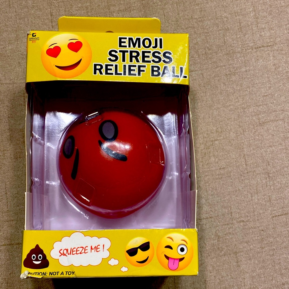 Emoji stress release ball